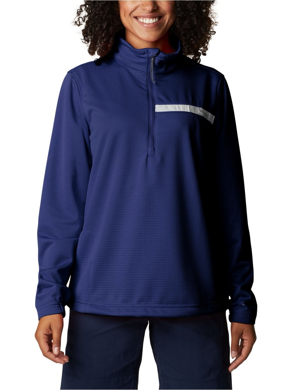 Columbia PFG Navy Skiff Guide Half Zip Fleece